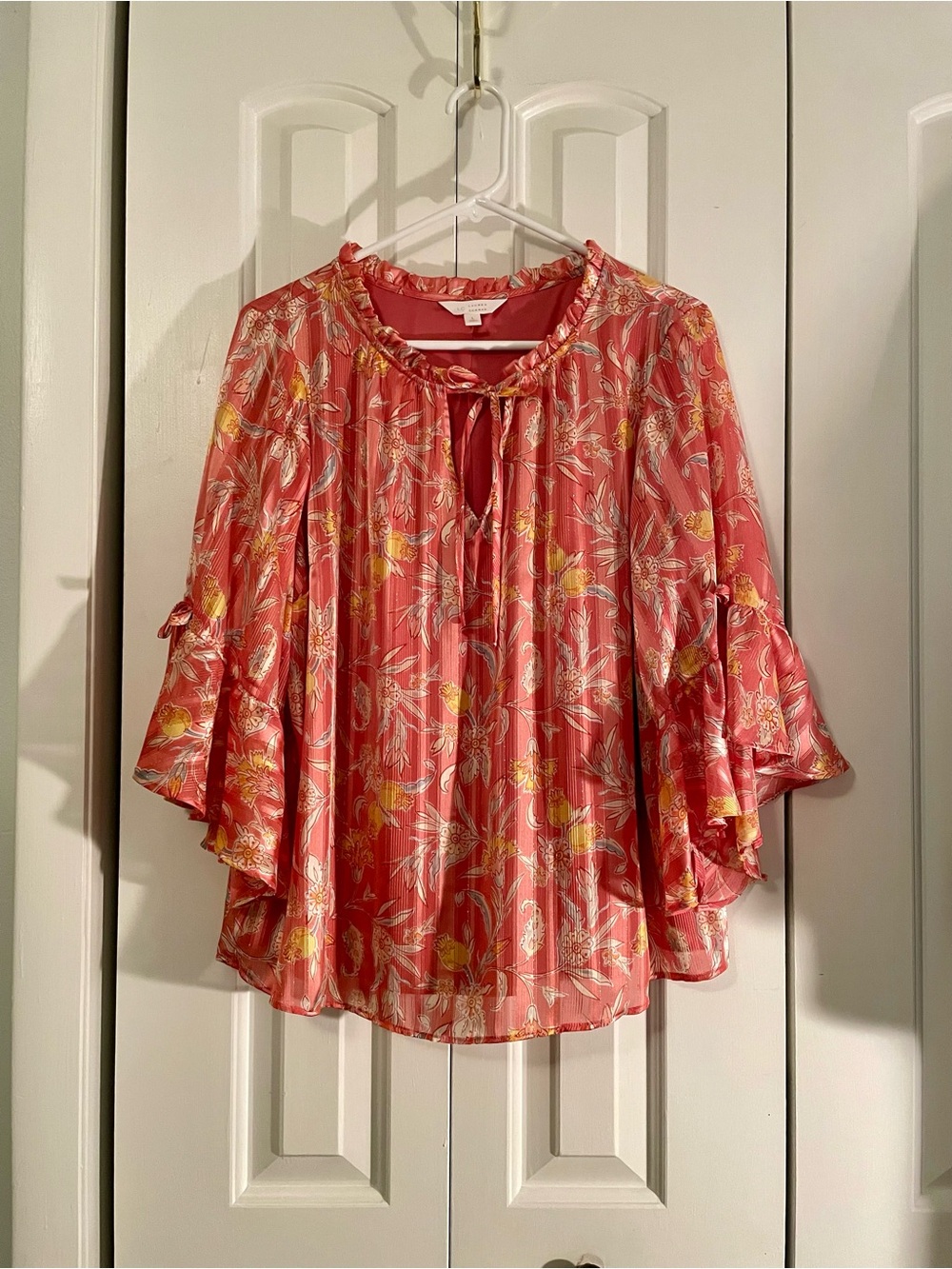 LC Conrad Coral/Orange/Pink Flowing Top